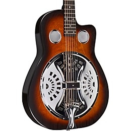 Open Box Beard Guitars Copper Mountain Roundneck Single Pickup Acoustic-Electric Resonator Guitar Level 2 Amber Burst 190839879257