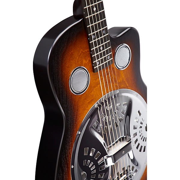 Open Box Beard Guitars Copper Mountain Roundneck Single Pickup Acoustic-Electric Resonator Guitar Level 2 Amber Burst 1908...