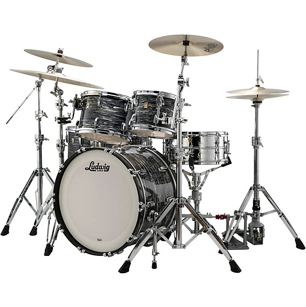 Ludwig Classic Maple 5-Piece Studio Shell Pack with 22 in. Bass Drum Vintage Black Oyster Pearl