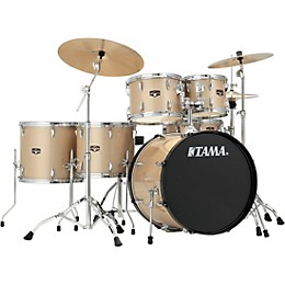 TAMA Imperialstar 6-Piece Complete Drum Set with Meinl HCS Cymbals and 22" Bass Drum Champagne Mist