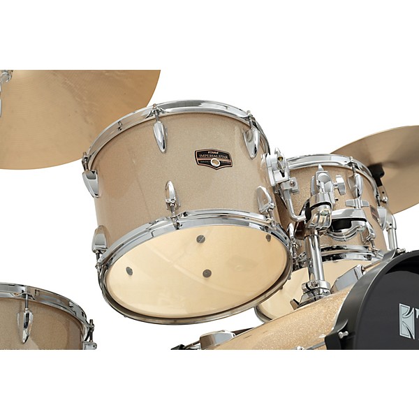 TAMA Imperialstar 6-Piece Complete Drum Set with Meinl HCS Cymbals and 22" Bass Drum Champagne Mist