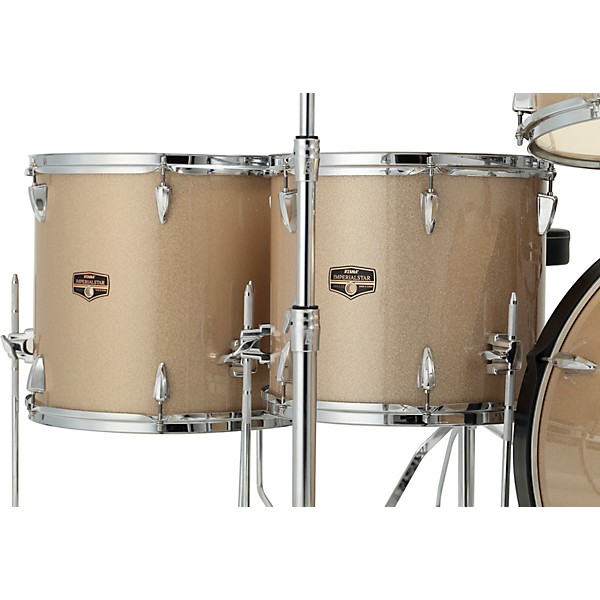 TAMA Imperialstar 6-Piece Complete Drum Set with Meinl HCS Cymbals and 22" Bass Drum Champagne Mist
