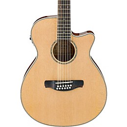 Open Box Ibanez AEG1812IINT 12-String Acoustic-Electric Guitar Level 1 High Gloss Natural