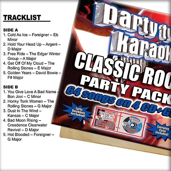 Sybersound Party Tyme Karaoke - Classic Rock Party Pack