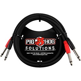 Pig Hog 1/4" - 1/4" Dual Cable 3 ft. Pig Hog 1/4" - 1/4" Dual Cable 6 ft.