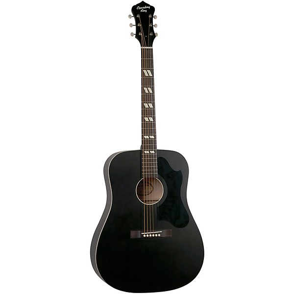 Recording King Dirty 30s 7 RDS-7 Dreadnought Acoustic Guitar Black