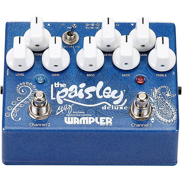 Wampler Paisley Deluxe Overdrive Effects Pedal