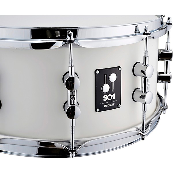 SONOR SQ1 Snare Drum 14 x 6.5 in. Satin Pure White