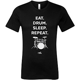 Guitar Center EAT. DRUM. SLEEP. REPEAT. Graphic T-Shirt Medium