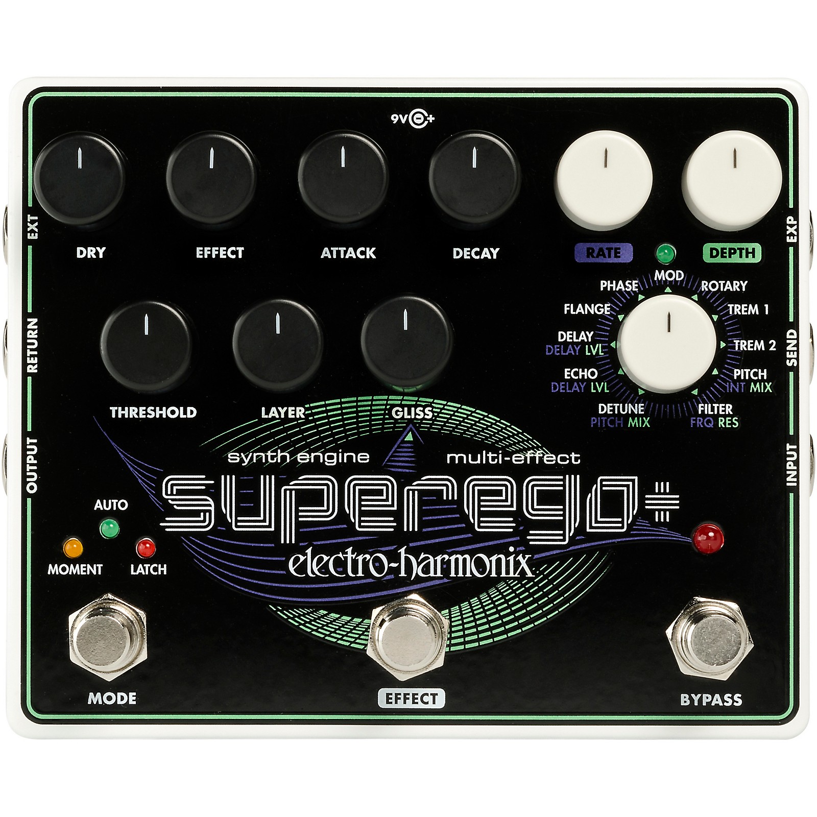 Electro-Harmonix Superego+ Synth Effects Pedal | Guitar Center