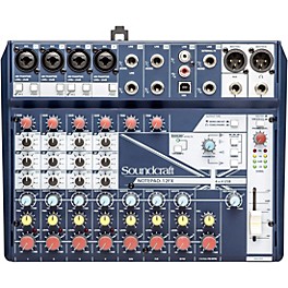 Soundcraft Notepad-12FX Small Format 12 Channel Analog Mixing Console w/ USB I/O & Effects