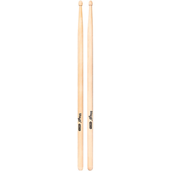 Stagg Maple Drum Sticks Wood Tip 12-Pair 7A