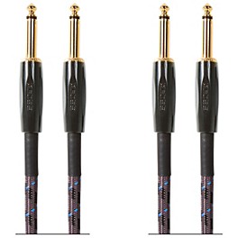 BOSS 1/4" Straight - Straight Instrument Cable - 2 Pack 10 ft.