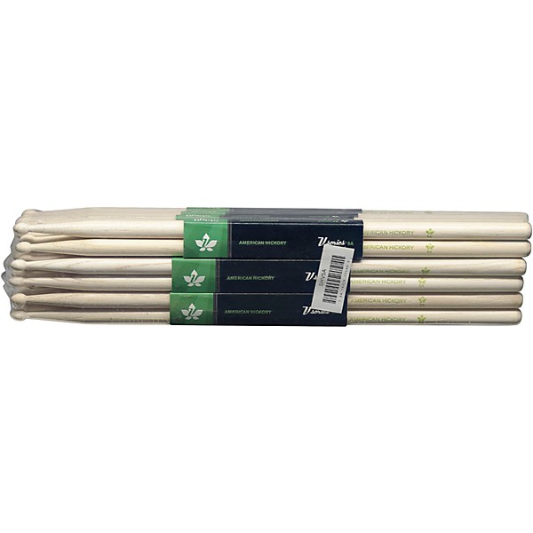 Stagg 12-Pair American Hickory Drum Sticks Wood Tip 5A