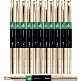 Stagg 12-Pair American Hickory Drum Sticks Wood Tip 7A Stagg 12-Pair American Hickory Drum Sticks Wood Tip 5B