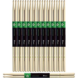 Stagg 12-Pair American Hickory Drum Sticks Wood Tip 7A Stagg 12-Pair American Hickory Drum Sticks Wood Tip 7A