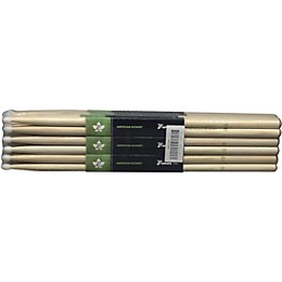 Stagg 12-Pair American Hickory Drum Sticks Nylon Tip 7A