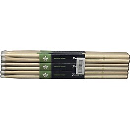 Stagg 12-Pair American Hickory Drum Sticks Nylon Tip 7A Stagg 12-Pair American Hickory Drum Sticks Nylon Tip 7A