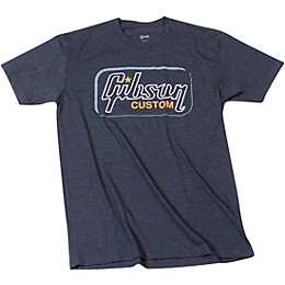 Gibson Custom Vintage T-Shirt X Large Black/Gray