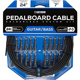 BOSS BCK-24 Pedalboard Cable Kit, 24 Connectors 24 ft. Black