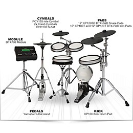 Yamaha DTX920HWK Electronic Drum Set with Yamaha Hardware Pack