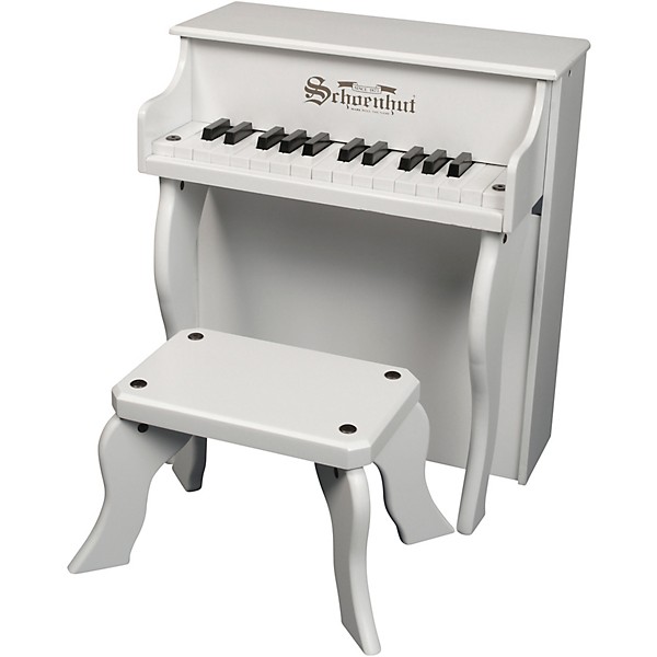 Schoenhut 25-Key Elite Spinet Toy Piano White