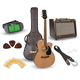 Mitchell O120PKE Acoustic-Electric Guitar Pack Gloss Natural