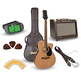 Mitchell O120PKE Acoustic-Electric Guitar Pack Gloss Natural