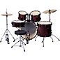 Verve 5-Piece Drum Set with Cymbals and Throne Wine Red