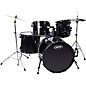 Verve 5-Piece Drum Set with Cymbals and Throne Black thumbnail