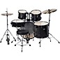 Verve 5-Piece Drum Set with Cymbals and Throne Black