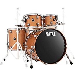 Open Box Natal Drums Cafe Racer US Fusion 22 4-Piece Shell Pack With 22" Bass Drum Level 1 Champagne Sparkle