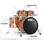 Open Box Natal Drums Cafe Racer US Fusion 22 4-Piece Shell Pack With 22" Bass Drum Level 1 Champagne Sparkle