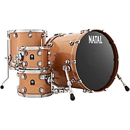 Open Box Natal Drums Cafe Racer US Fusion 22 4-Piece Shell Pack With 22" Bass Drum Level 1 Champagne Sparkle