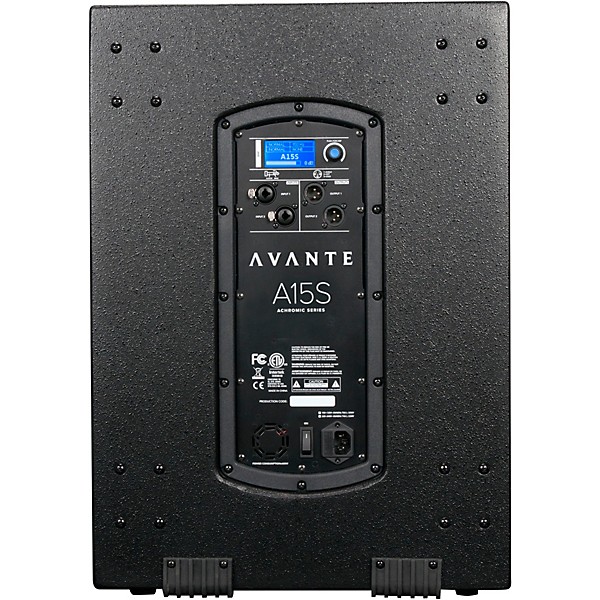 Avante A15S 15 in. Powered Subwoofer with DSP and Cardioid Coverage