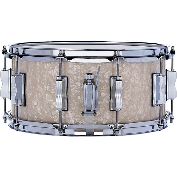 Ludwig Classic Maple Snare Drum - 14 x 6.5 in. Vintage White Marine