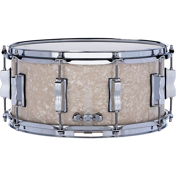 Ludwig Classic Maple Snare Drum - 14 x 6.5 in. Vintage White Marine