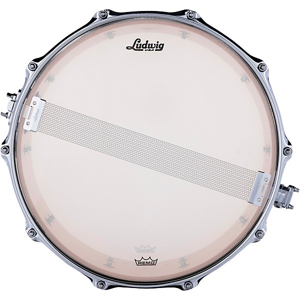 Ludwig Classic Maple Snare Drum - 14 x 6.5 in. Vintage White Marine