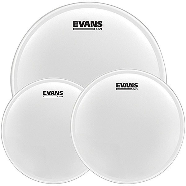Evans UV1 Tom Pack with Free 14 in. UV1 Snare Head 10, 12, 16 in.