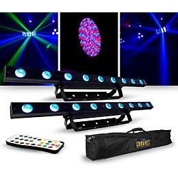 CHAUVET DJ Lighting Package With Two COLORband LED Effect Lights, IRC-6 and D-Fi Controllers