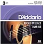 D'Addario EJ13-3D 80/20 Bronze Custom Light Acoustic Guitar Strings 3-Pack thumbnail