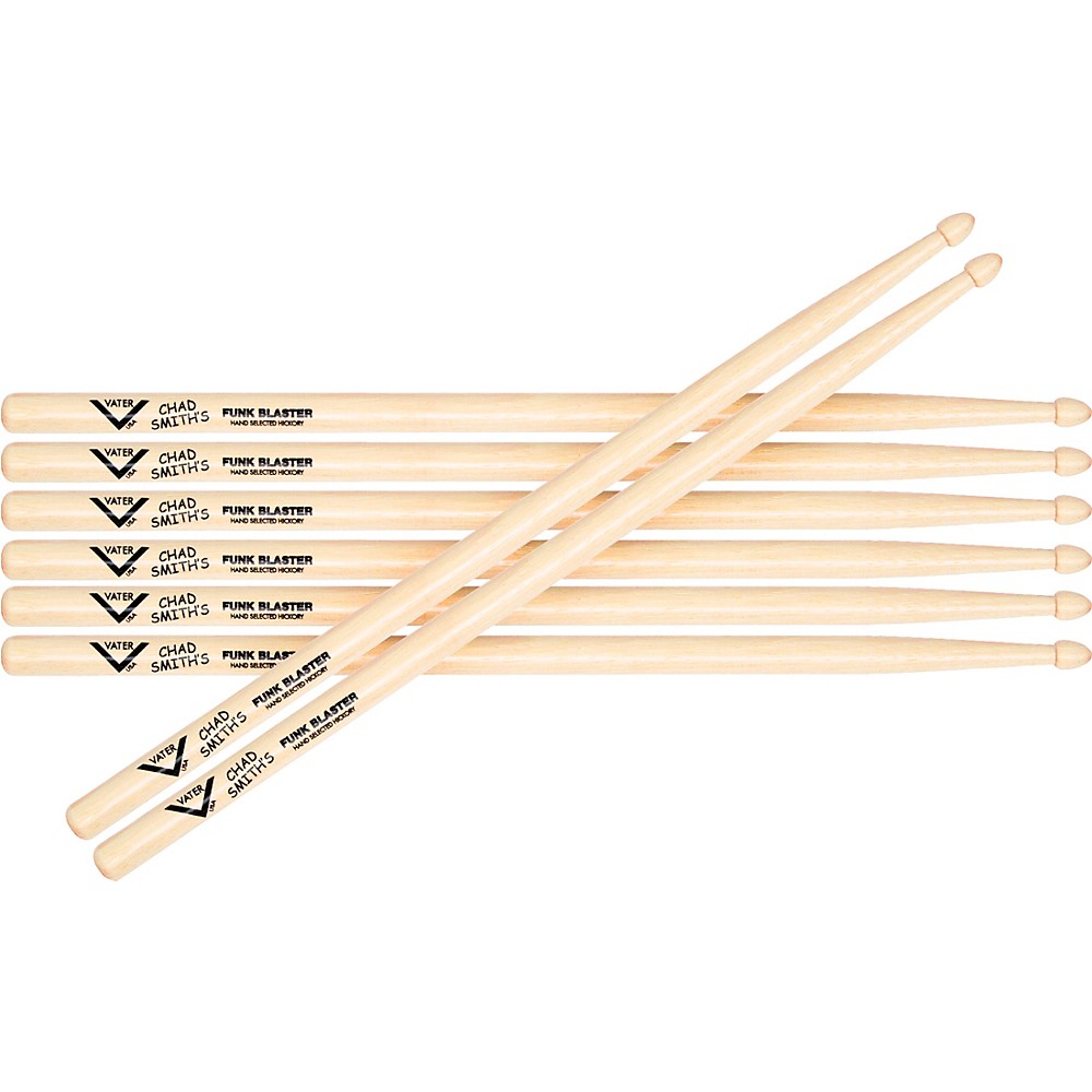 UPC 641652001122 product image for Vater Chad Smith Signature Funk Blaster Drumsicks Buy 3, Get 1 Free  Wood | upcitemdb.com