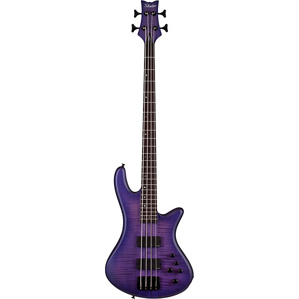 Schecter Guitar Research Limited-Edition Stiletto Studio-4 Bass Transparent Purple Burst