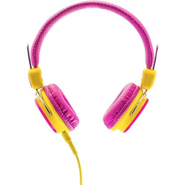Moki Kid Safe Volume Limited Headphones Pink/Yellow