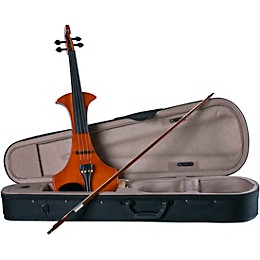 Open Box Cremona SV-180E Premier Student Electric Violin Outfit Level 2 4/4, Violin Brown 194744148361