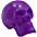 KAT Percussion Beadbrain Skull Rhythm Shaker Bone KAT Percussion Beadbrain Skull Rhythm Shaker Purple