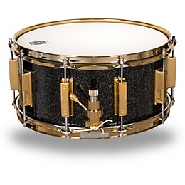 WFLIII Drums Signature Metal Snare Drum With Gold Hardware 14 x 6.5 in. Black Sparkle