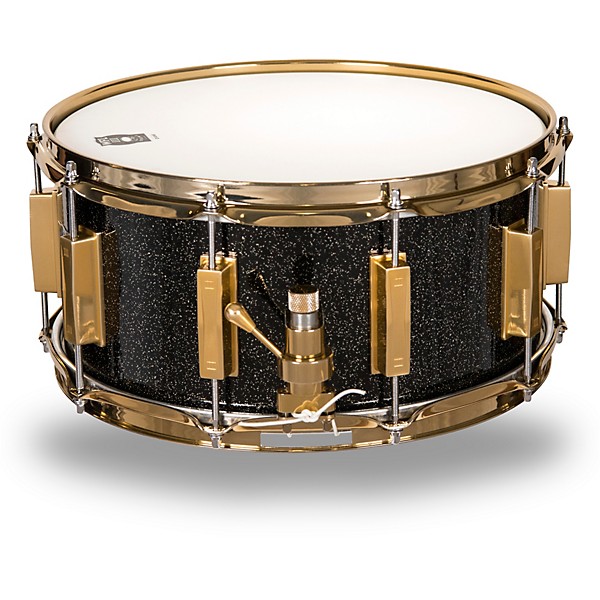 WFLIII Drums Signature Metal Snare Drum With Gold Hardware 14 x 6.5 in. Black Sparkle