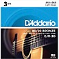 D'Addario EJ11-3D 80/20 Bronze Light Acoustic Guitar Strings 3-Pack thumbnail