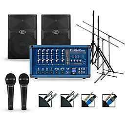 Phonic Complete PA Package with Powerpod 630R Mixer and Peavey PVX